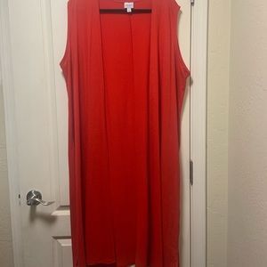 Lularoe long sleeveless cardigan